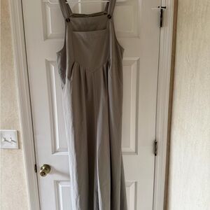 SHEIN Grey Polyester Wide Leg Jumpsuit/Overall